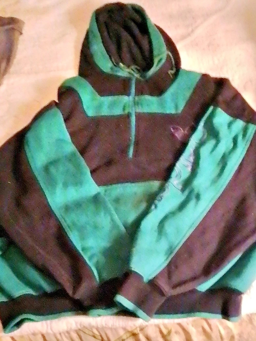 adidas Color Block Hooded Jacket Size Large Like New